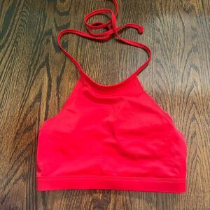 Red bikini top